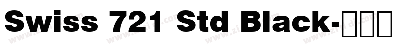 Swiss 721 Std Black字体转换